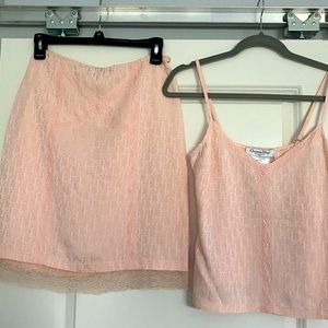 Dior skirt and strap tank set. Size 4 BRAND NEW WITH TAGS